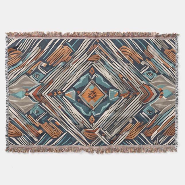 seamless pattern Ethnic seamless pattern Throw Blanket (Front)