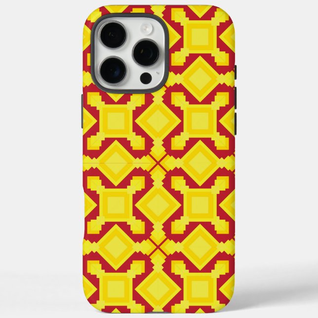 seamless pattern features intricate golden  Case-Mate iPhone case (Back)
