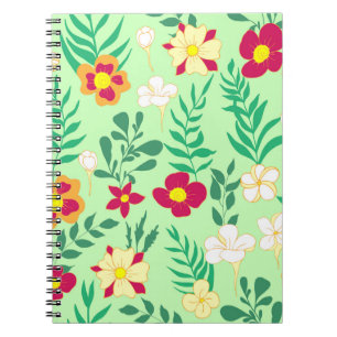 Seamless pattern flower and leaveshome decor, back notebook