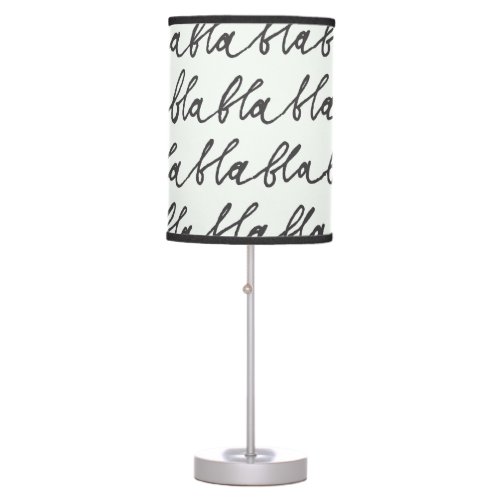 Seamless Pattern Hand Drawn Elements Table Lamp