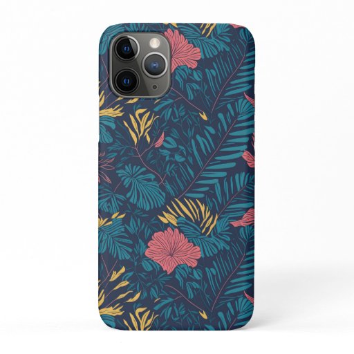 Seamless pattern hawaiian fabric art iPhone 11 pro case