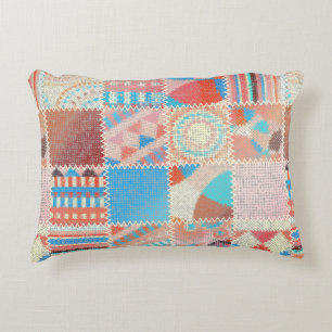 Seamless pattern. Imitation of a patchwork pattern Accent Pillow