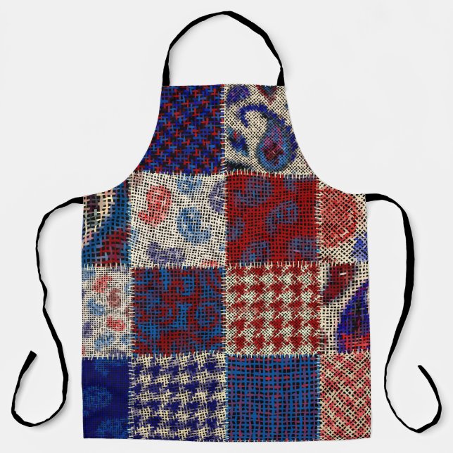 Seamless pattern. Imitation of a patchwork pattern Apron (Front)