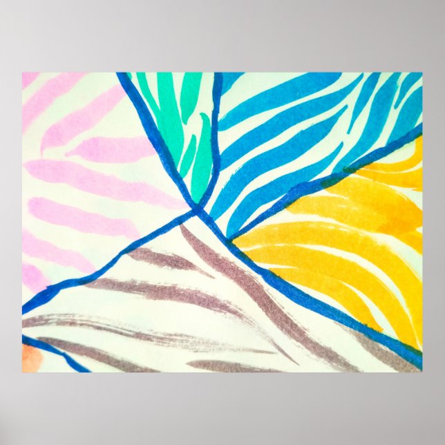 Seamless pattern. Imitation of a patchwork pattern Poster (Front)