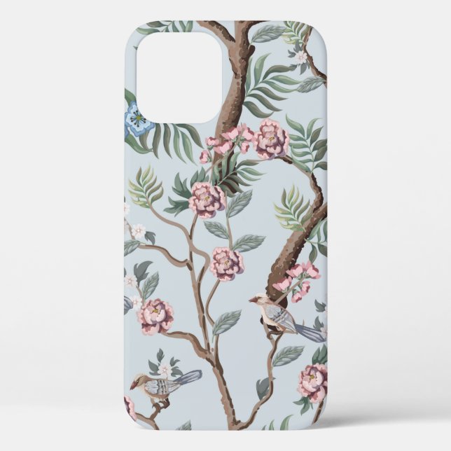 Seamless pattern in chinoiserie style with peonies Case-Mate iPhone case (Back)
