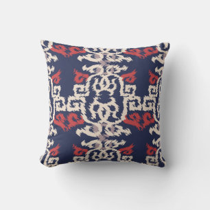 Seamless pattern in oriental styleabstract, Arabic Throw Pillow