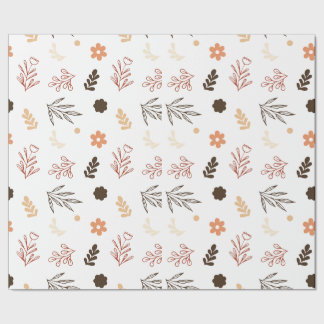 Seamless pattern in pastel colors with flowers wrapping paper