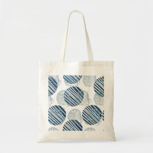 Seamless pattern in trendy colors with seashells tote bag
