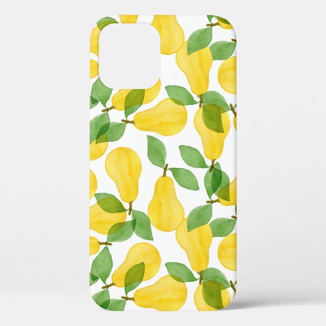 Seamless pattern made of pears with leaves Case-Mate iPhone case (Back)