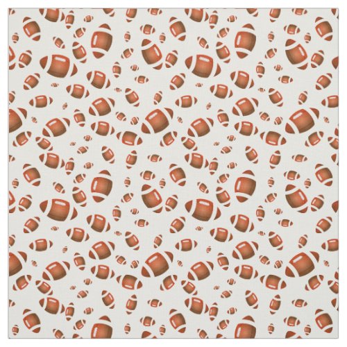 Seamless Pattern Of American Football Balls Fabric