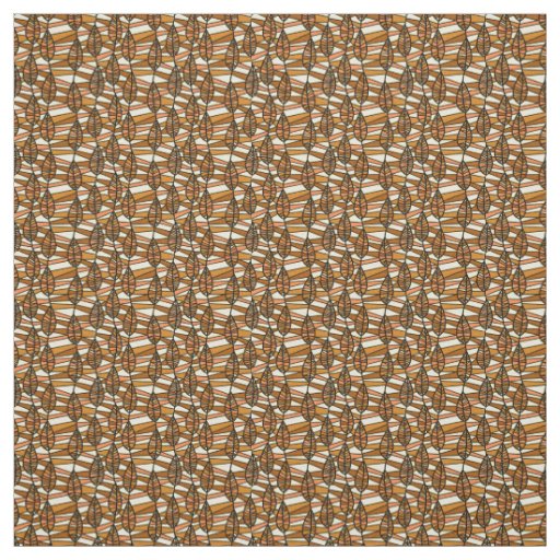 Seamless Pattern Of Autumn Leaves Fabric