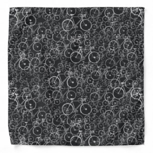 seamless pattern of bicycles bandana