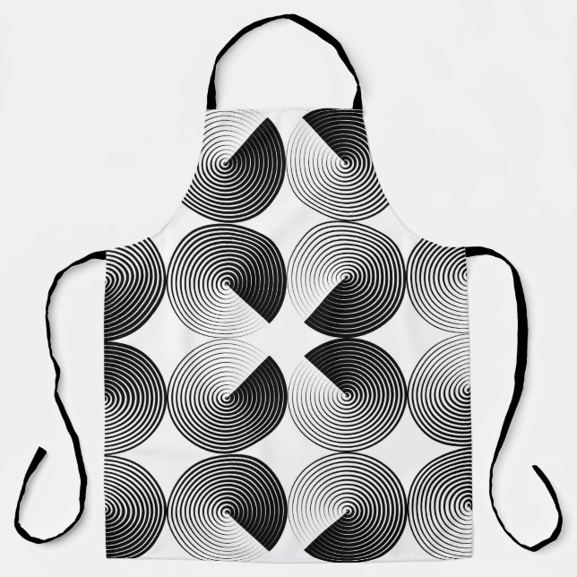 Seamless pattern of folded circles apron (Front)