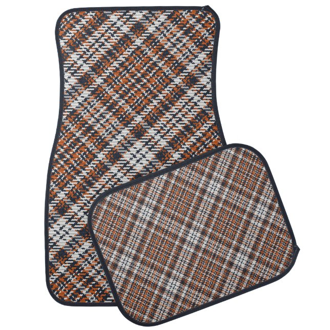 Seamless pattern of scottish tartan plaid. Repeata Car Floor Mat (Set)