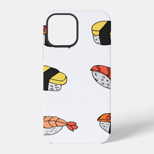 seamless pattern of Sushi Iphone Case (Back)