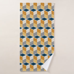 Seamless pattern of vintage luxury style bath towel