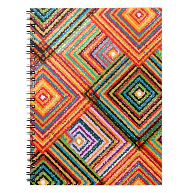 Seamless pattern patchwork design. Creative backgr Notebook (Front)