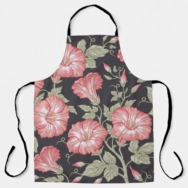 Seamless pattern. Petunia wildflowers set. Beautif Apron (Front)