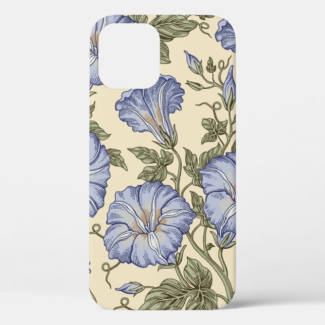 Seamless pattern. Petunia wildflowers set. Beautif Case-Mate iPhone Case (Back)