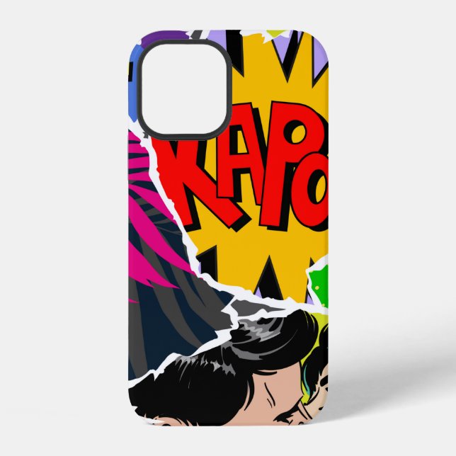 Seamless pattern pop art comics style. Collage of  Iphone Case (Back)