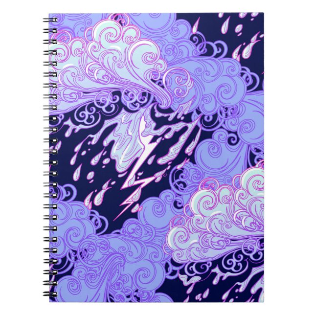 Seamless pattern. Retro style curly decorative clo Notebook (Front)