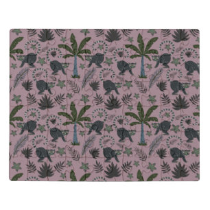 Seamless pattern Tropical animals monkey jumping Jigsaw Puzzle
