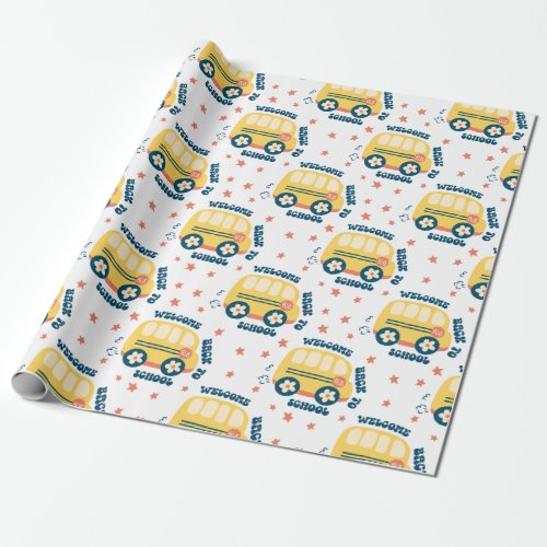  Seamless Pattern_Welcome back to school Wrapping Paper