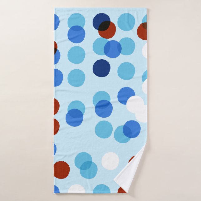 Seamless pattern with abstract doodle ornament, do bath towel (Bath Towel)