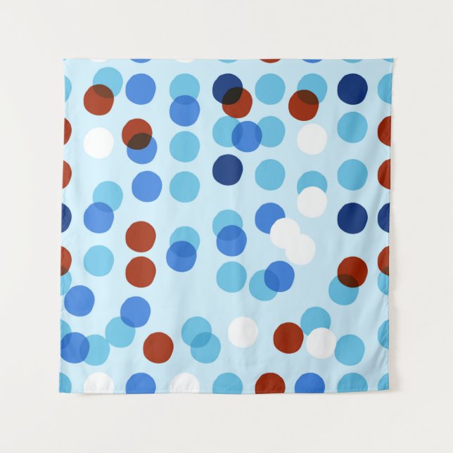 Seamless pattern with abstract doodle ornament, do tapestry (Front)