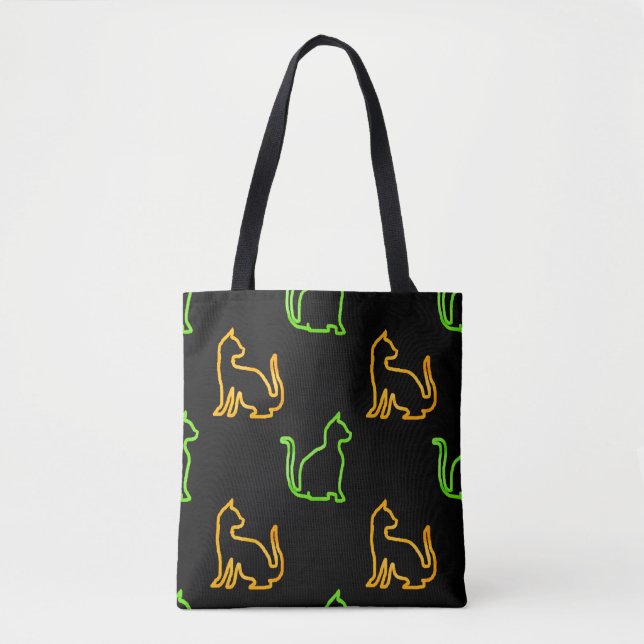 Seamless pattern with catsabstract,animal,art,arti tote bag (Front)