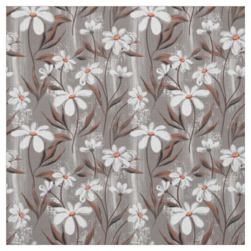 Seamless pattern with chamomiles fabric