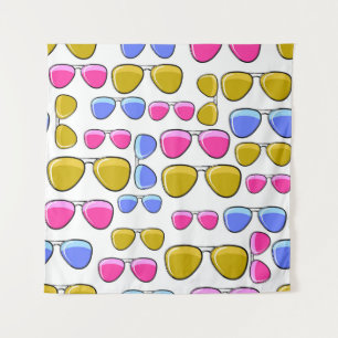 Seamless pattern with colorful fashion retro aviat tapestry