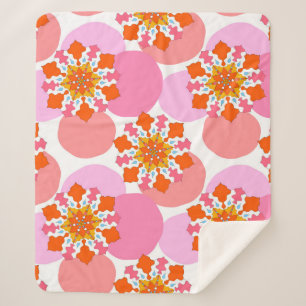 Seamless pattern with colorful mandalas. Bright te Sherpa Blanket