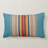 Traditional Mexican Blanket Serape Throw Pillow Zazzle