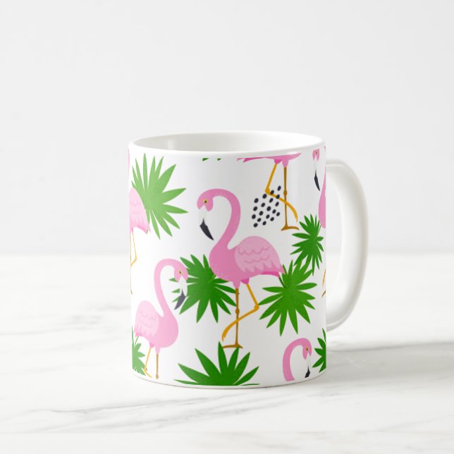 seamless-pattern-with-cute-flamingos coffee mug (Front Right)