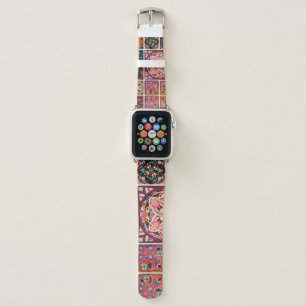 Seamless pattern with decorative mandalas. Vintage Apple Watch Band