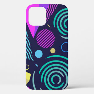 Seamless pattern with different kinds of geometric iPhone 12 case