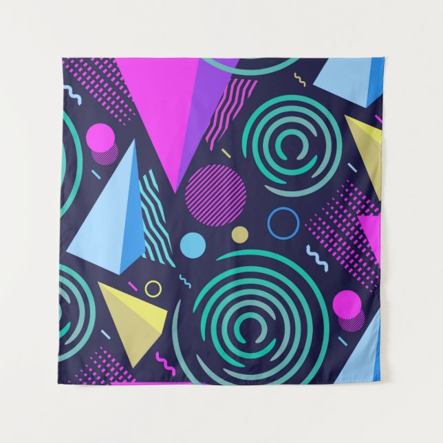 Seamless pattern with different kinds of geometric tapestry (Front)