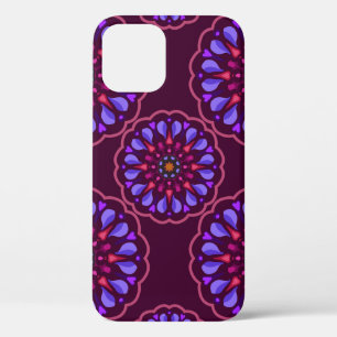 Seamless pattern with ethnic mandala art ornament. iPhone 12 case