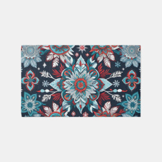 seamless pattern with flowers Ethnic seamless patt Outdoor Rug