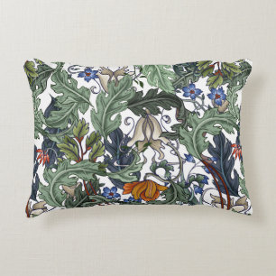 Seamless pattern with flowers in art deco style. M Accent Pillow