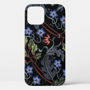 Seamless pattern with flowers in art deco style. M iPhone 12 Case