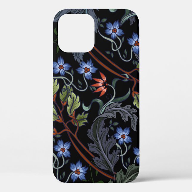 Seamless pattern with flowers in art deco style. M Case-Mate iPhone Case (Back)