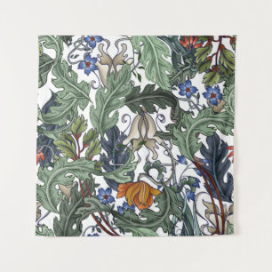 Seamless pattern with flowers in art deco style. M Tapestry