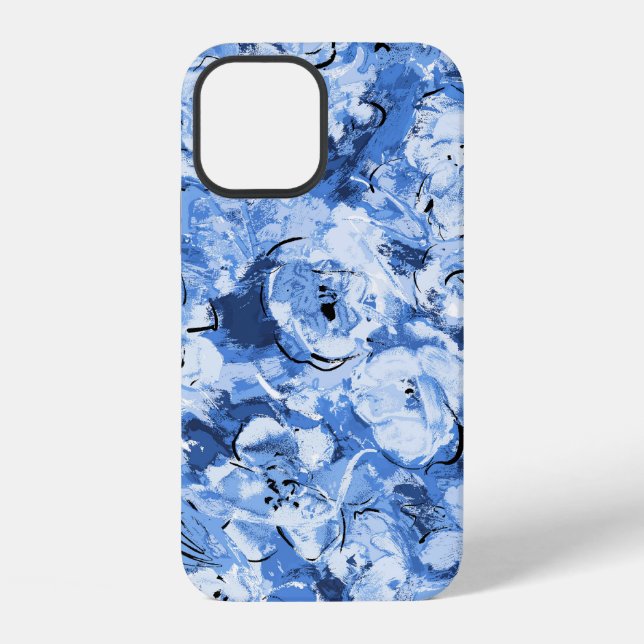 Seamless pattern with flowers iphone case (Back)