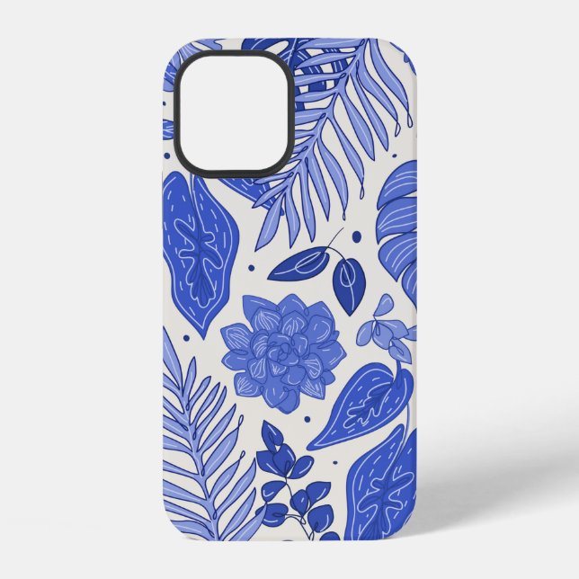 Seamless pattern with flowers iphone case (Back)