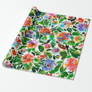 Seamless pattern with flowers  wrapping paper