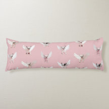 Seamless Pattern with Flying French Bulldog