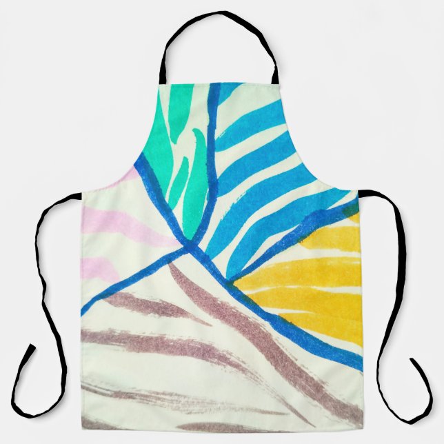 Seamless pattern with fruits. Stamp textured. Apron (Front)