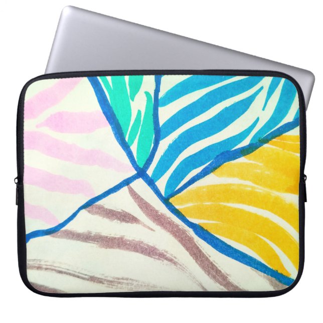 Seamless pattern with fruits. Stamp textured. Laptop Sleeve (Front)
